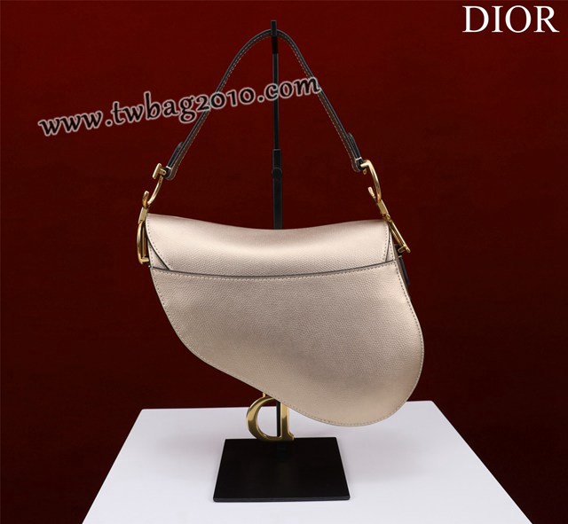 Dior专柜新款迪奥高仿原单长肩带大小号牛皮马鞍包手拎斜挎包 djfk1783